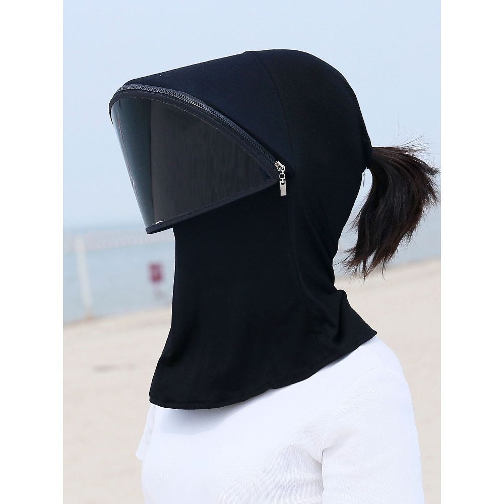 Sun protection hat Female cover full face Anti UV mask Summer sun hat veil large along child fishing male sun hat