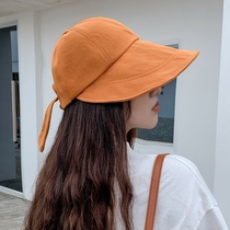 Ins Sun Hat Women's Summer Sun Hat Korean Tide Joker Japanese Net Red Big eaves Duck Tongue Hat Fisherman Hat
