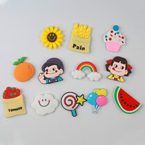 Net red magnetic refrigerator sticker decoration small pattern 2021 Collage Trim side 3d Solid creative magnetic sticker