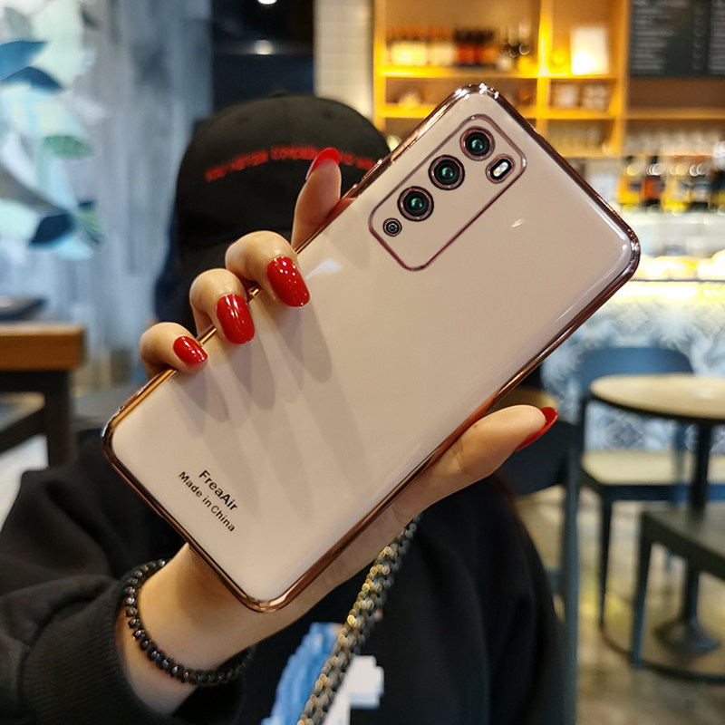 Suitable for Huawei to enjoy 20Pro mobile phone protection shell enjoy Z silicone anti-fall 20Por all-inclusive lens protective soft shell Z female network red 5G tide 20P couple new fashion simple enclosure