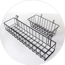 Grille dart du fer Hanging Rack Grille Hanging Basket Toilet Salle de bains Cuisine montée Cuisine Shelve Grid Hanging Basket Hook