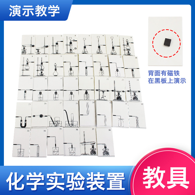 化学实验装置磁性装置教具 化学实验图案教学演示 实验图谱教学仪器实验器材化学器材