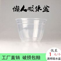 Thickened Plastic Water Suction Flower Pot Sloth Green Lori Transparent Flower Pot Set Hanging Lan Potted Plant Indoor Free Watering Water Bacon Flower Pots