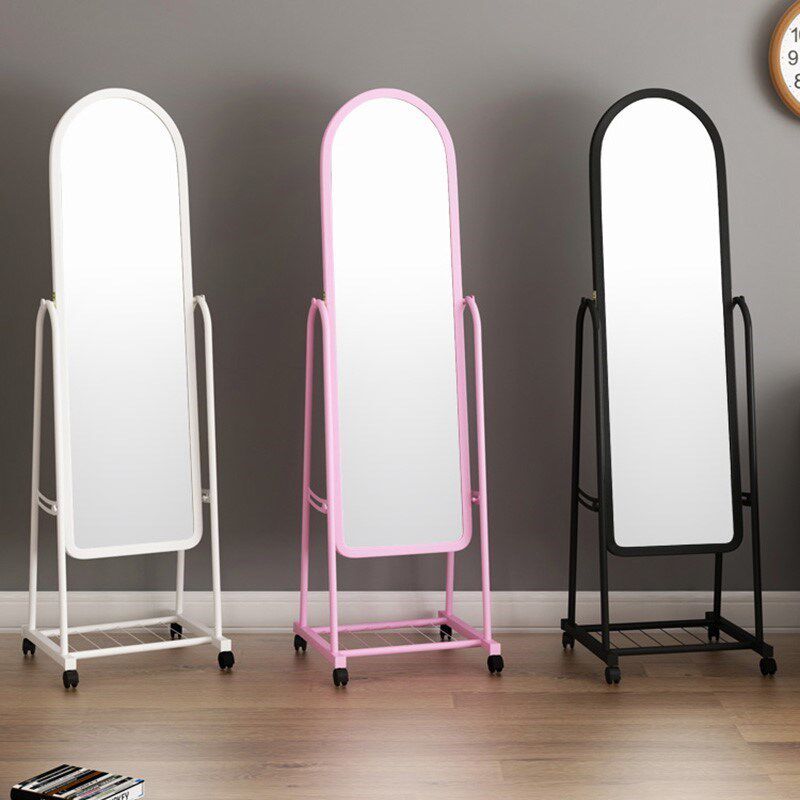 Bathroom Women's Dress Large Mirror Moving Floor Mirror Removable full body Guys 30cm wide hook fitting room for a long body new product