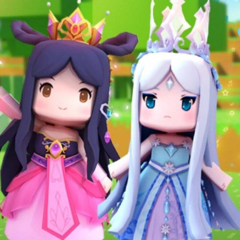 Mini World Permanent Skin Mousse Ice Princess Girl Group Taglia Sitting On The Kirin Anamorphic Cloud For The Holy Baby