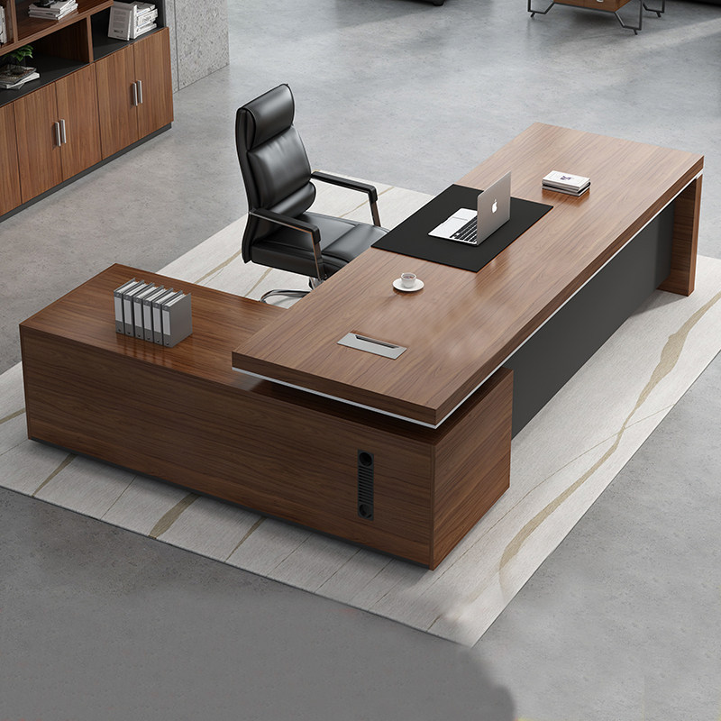 Desk boss table simple modern executive desk president table manager table supervisor table single desk chair combination