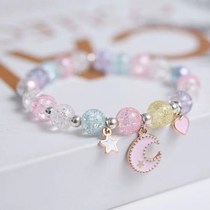 Girl Bracelet Girl Han Edition Elementary School Children Strawberry Bracelet Girl Ornaments Female Princess Cartoon Parent-child Crystal Bracelet