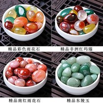 Rainbow cobblestone Nanjing natural rain flower stone color original stone fish tank cobblestone multi-meat potted small stone sub garden