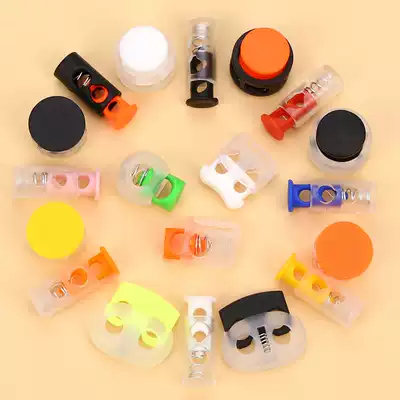 Color spring snap button Pig nose button Hanging clock Tightening Elastic fixing rope Drawstring Sweater Coat Sportswear Women's clothing