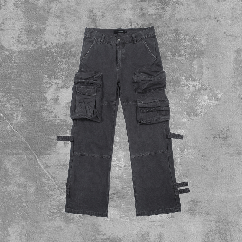 【Brand Clearance Sale】 ¥129 Ready-To-Wear Dyed Washed Canvas Work Pants