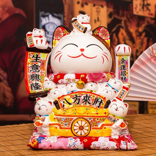 Встряхнуть руку Grand Daxing Cat Lapture Open Небольшой магазин Маленький магазин Коллекция Дома Домашняя Гостиная Подарки Автомат манит кошка с удачи