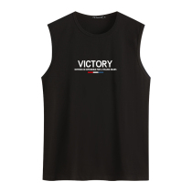 Ole Modal Ice Silk Vest Mens Loose Sleeveless Waistcoat Printed T-shirt Summer Fitness Sports Thin Bottoming