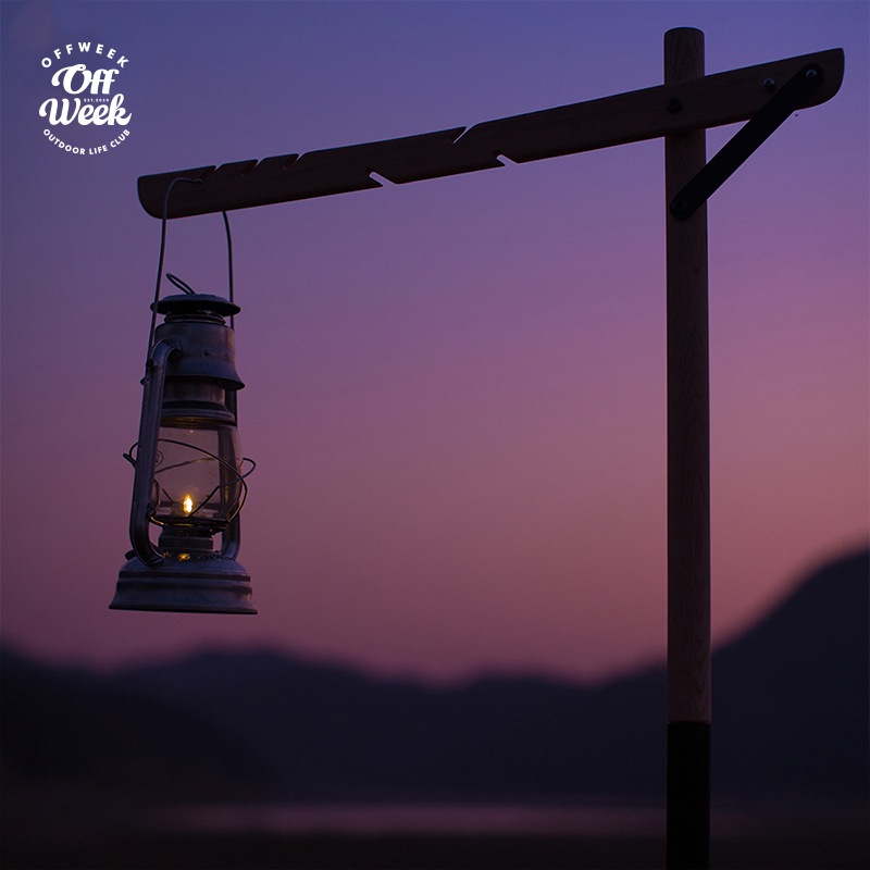 Offweek outdoor camping lamp frame solid wood camping lamp frame retro tent coal oil lamp coal oil lamp camp lamp base