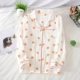 Mùa xuân và mùa thu bộ đồ ngủ cotton tinh khiết của phụ nữ áo một mảnh mùa hè hai lớp gạc mỏng dài tay dịch vụ tại nhà điều hòa không khí quần áo bông lỏng - Pyjama