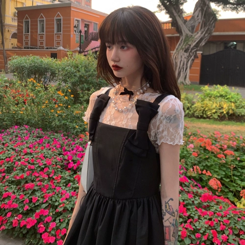 Летняя кружевная шелковая приятная телу летняя одежда, короткий рукав