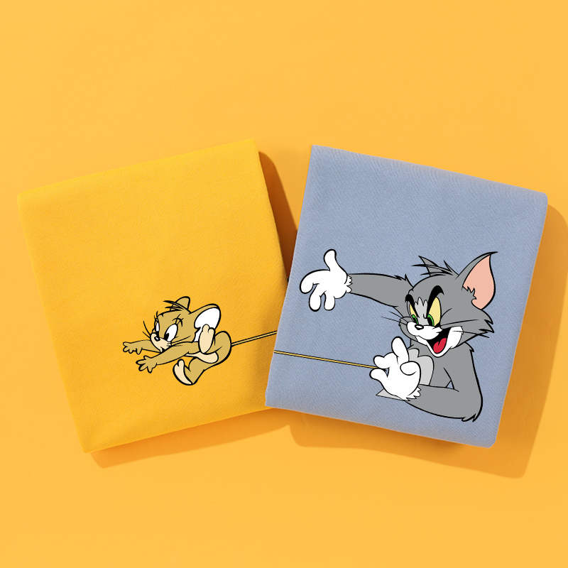 cat and mouse parent-child sweater family of three and four spring and autumn new trendy mother and daughter dress mother and child Western style large size