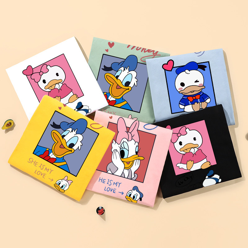 Don Old Duck Pro family A family of four necropolis Spring-autumn-style long sleeve fall large size with velvety jacket with velvety thickened tide and autumn clothing