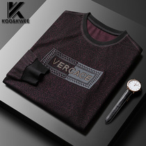 Long sleeve mens short sleeve T-shirt 2021 spring new mens fashion brand base shirt casual middle-aged clothes trend