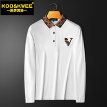 European Standing Spring Autumn Men T-Shirt Polo Shirts Polo Shirts Polo Shirts Long Sleeves Turtlenecks Embroidered Tide Paul Weaters