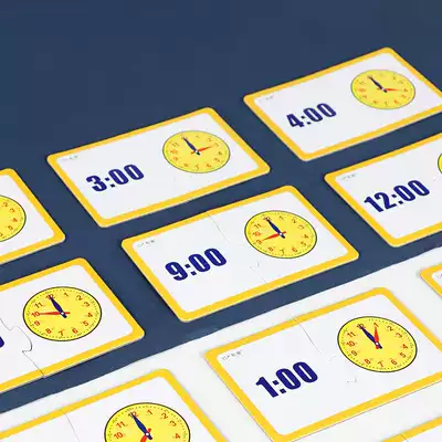 Geshan recognizes Time puzzle card primary school clock model Primary school teaching aids time cognitive puzzle