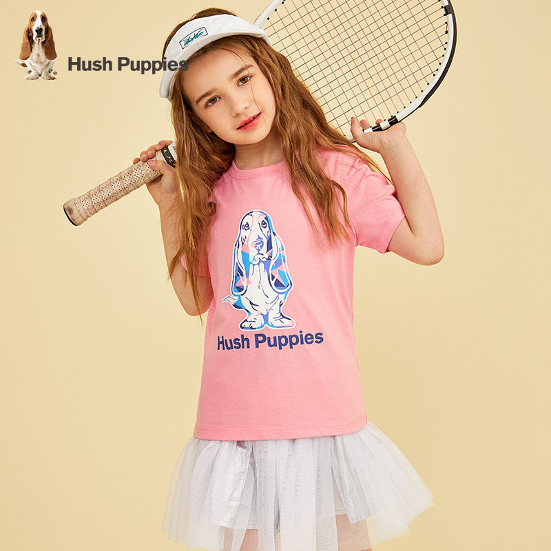 Hush Puppies 暇步士 纯棉 中大童短袖T恤 聚划算天猫优惠券折后￥59包邮（￥69-10）105~170码多色可选