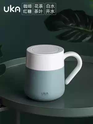 UKA mug with lid Office insulation coffee cup Couple water cup Girl ceramic cup Summer custom logo
