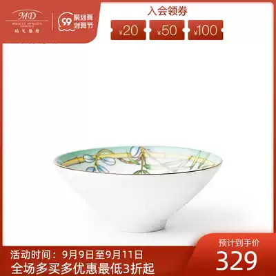 Margolon Kung Fu Master Cup 6-person tea cup tea set glaze small Cup Chinese style Jiangnan style bone porcelain