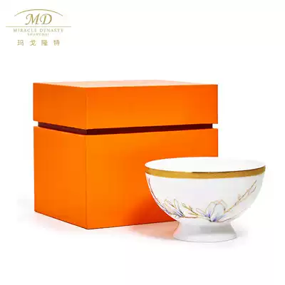 Margolont special kung Fu master cup Single porcelain cup Household bone China tea set Teacup Enamel gift box