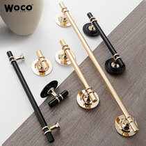 Cabinet drawer wardrobe door handle black modern simple handle Nordic American cabinet cabinet door paste handle