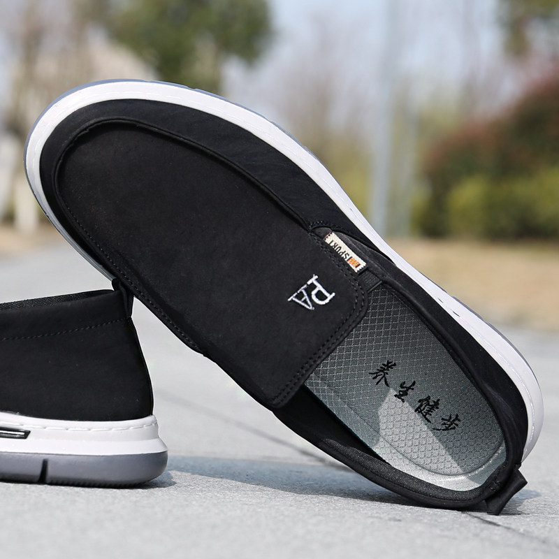 Summer Old Beijing Bushoe Men Breathable Aged Light Dad Soft Bottom Casual Shoes Sloth Man Set Foot Ice Silk Sails Cloth Shoes