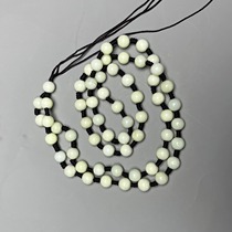 Xian specialty Lantian jade bead chain lanyard mens and womens natural living jade pendant necklace pendant lanyard