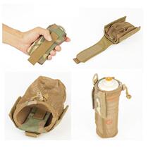 Outdoor kettle bag bag folding storage kettle mesh bag insulated water cup bag waist hanging backpack accessories bag small bag