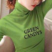 High collar plus suede thickened undershirt woman autumn winter setting 2022 new spring and autumn 100 hitch-long sleeve t-shirt tide