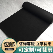 Black carpet disposable stage wedding wedding catwalk show large area thickening long-term use repeatedly