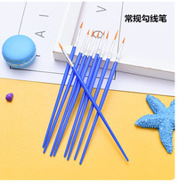 Nylon hair hook line pen Gouache oil painting Hand-drawn line pen Stroke pen Childrens painting brush Graffiti coloring material