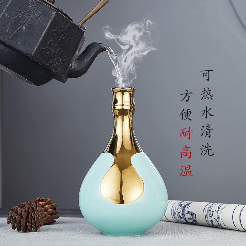 Jingdezhen ceramic bottle of liquor bottles household seal wine pot 1 catty the an empty bottle bottles creative furnishing articles
