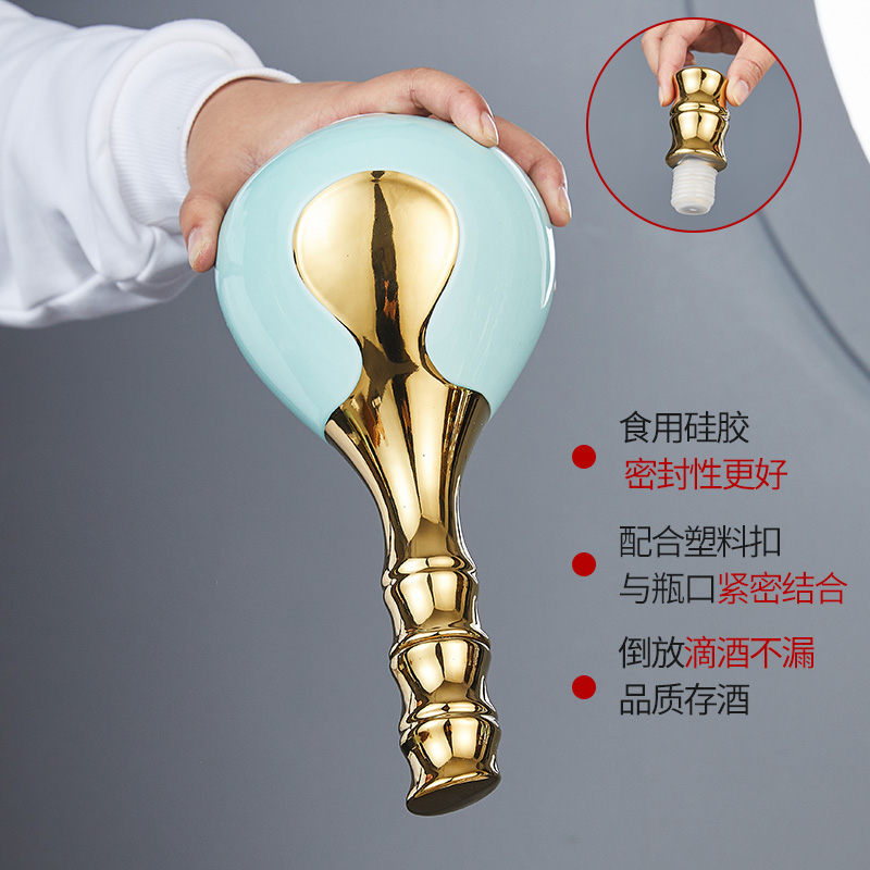 Jingdezhen ceramic bottle of liquor bottles household seal wine pot 1 catty the an empty bottle bottles creative furnishing articles
