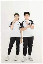 Zhangzhou Wenchang Middle School uniform Mens and womens summer clothes with the same custom school uniform