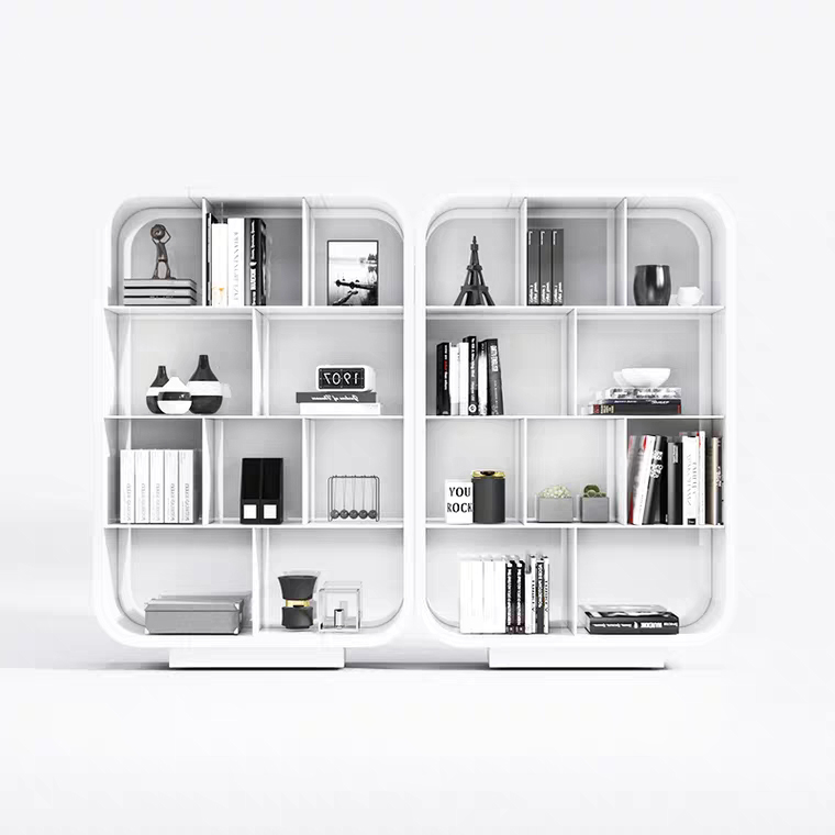 Fashion Baking Varnish Cabinet Owner Office Decoration Cabinet Background Cabinet Bookcase Minima Modern Archival Cabinet Storage