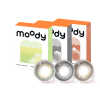 moody美瞳月抛亮黑隐形眼镜