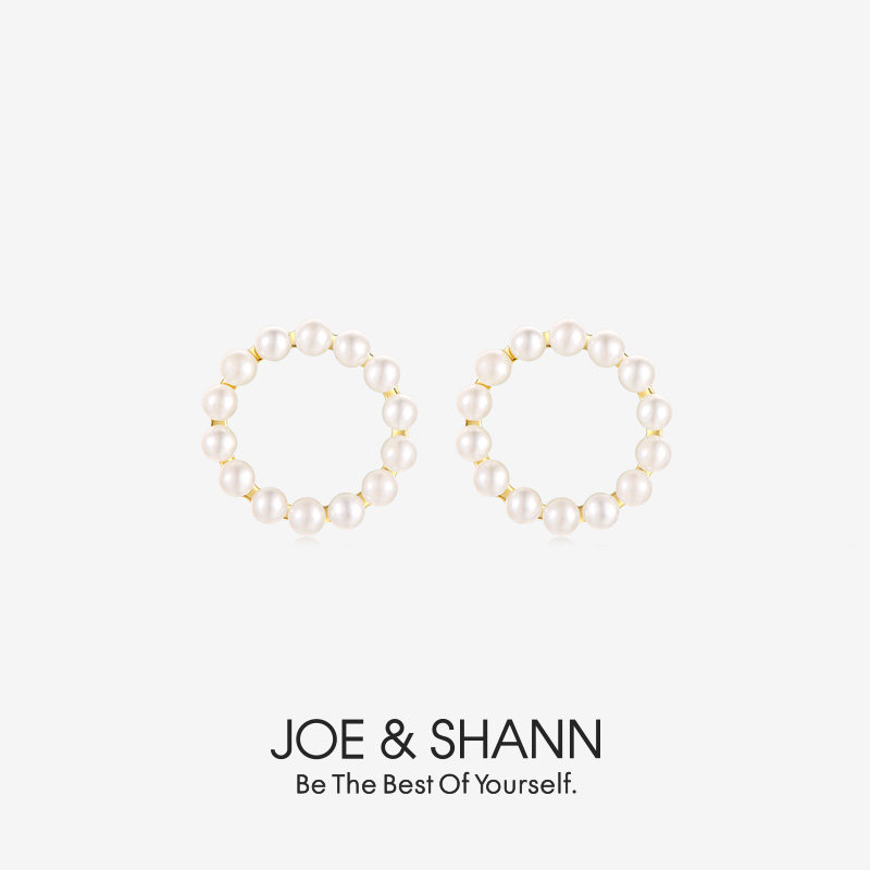 S925 silver needle earrings Japan-ROK minimalist small rice grain pearl earrings FASHION TEMPERAMENT Atmospheric Earrings 2021 New