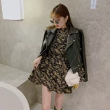 Ретро юбка, приталенный милый корсет, платье, изысканный стиль, яркий броский стиль, в цветочек