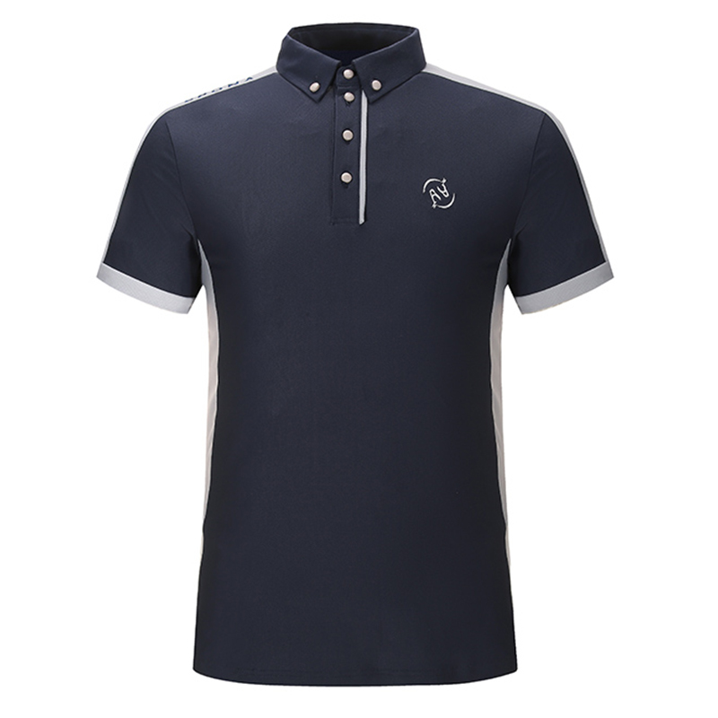 EPONA Men Equestrian Sports Short Sleeve Color T-shirt Casual Costumes Comfortable and Breakfast Riding Horse Flexible Knight Clothing