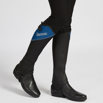 IKONIC cowhide equestrian leggings Chapus mens and womens adult leggings embroidered wear-resistant sports protective knight equipment