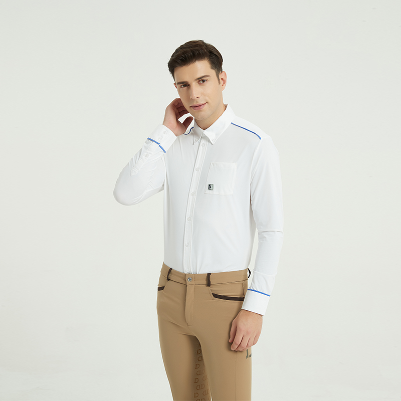 Dextley professional equestrian shirts adult men long sleeve shirts equestrian clothing racing horse riding clothing men
