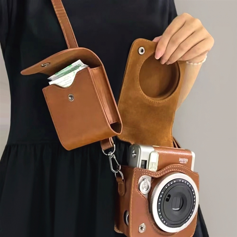 Suitable for Fuji mini90 phase shell crystal shell made with transparent shell camera bag cute braces protective sleeve-Taobao