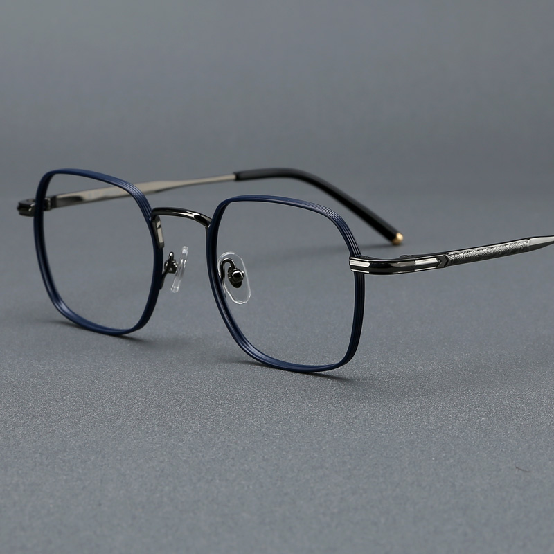 Wooden glasses frame male ultra-light titanium retro frame Japanese eyeframe can be configured with myopic color discoloration lens