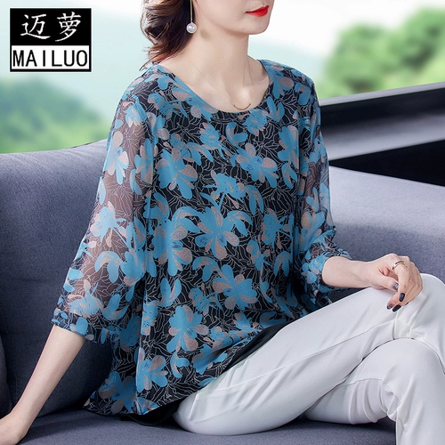 Шифоновая летняя модная футболка с коротким рукавом для отдыха, V-образный вырез, подходит для подростков