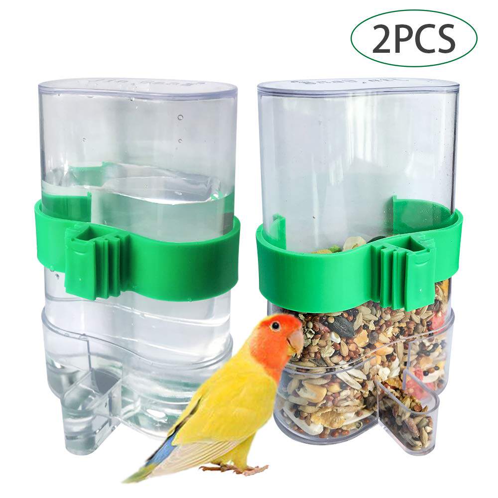 Bird drinking fountain parrot automatic feeder bird supplies food Cup food box anti-sprinkling water cup water feeder bird cage