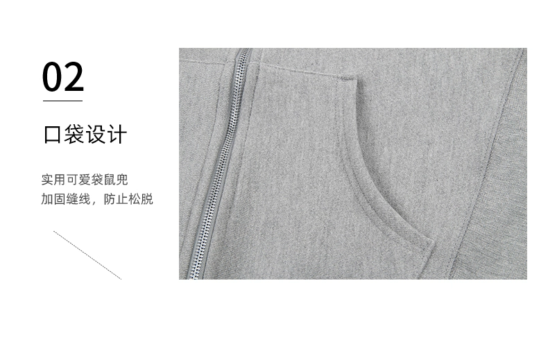 CHAMPION Áo khoác Solid Color Wild Champion Phụ nữ thêu Nhãn Plus Nhung Zipper Áo len thể thao Áo trùm đầu giản dị Áo len - Áo len